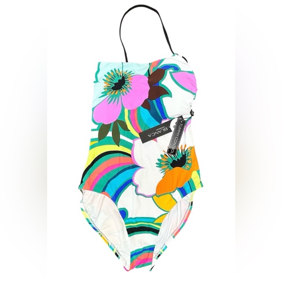 La Blanca Sun Catcher One Shoulder One Piece Swimsuit Tummy Control Size 6 NWT - Picture 2 of 8